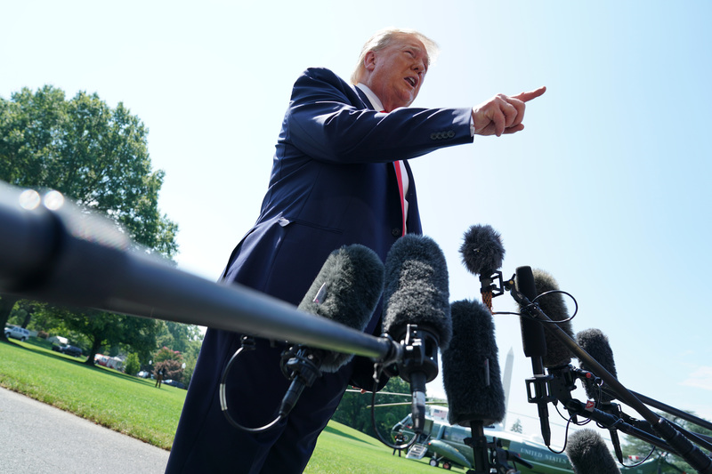 President And Mrs. Trump Depart White House For New Jersey