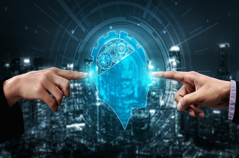 AI Learning and Artificial Intelligence Concept.