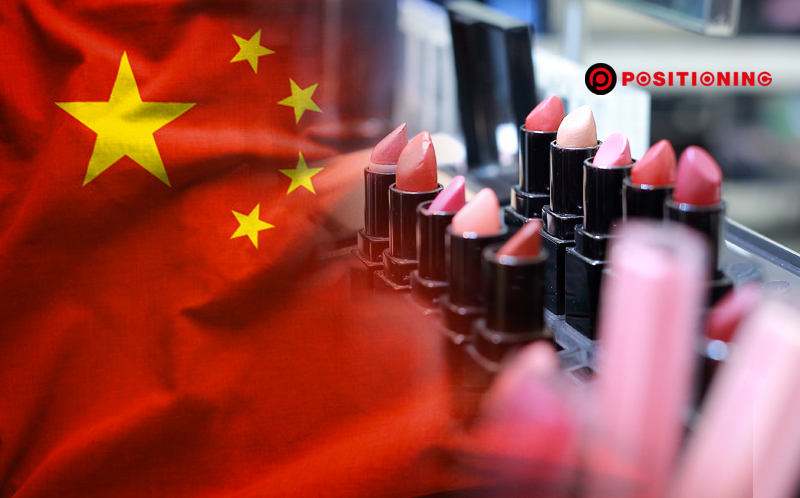 Professional makeup set of many different colorful lipstick