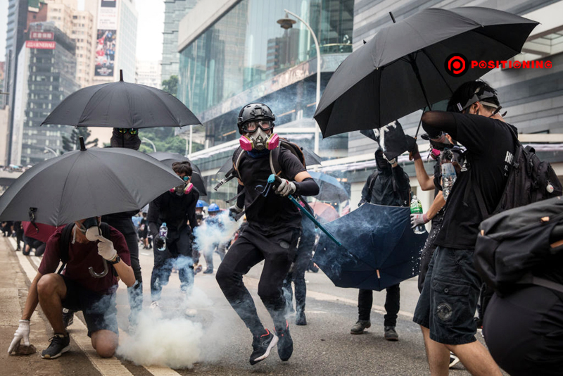 Anti-Government Protests Continue In Hong Kong Ahead of China National Day