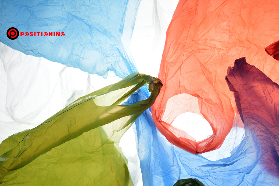 plastic bags of used and transparent colors
