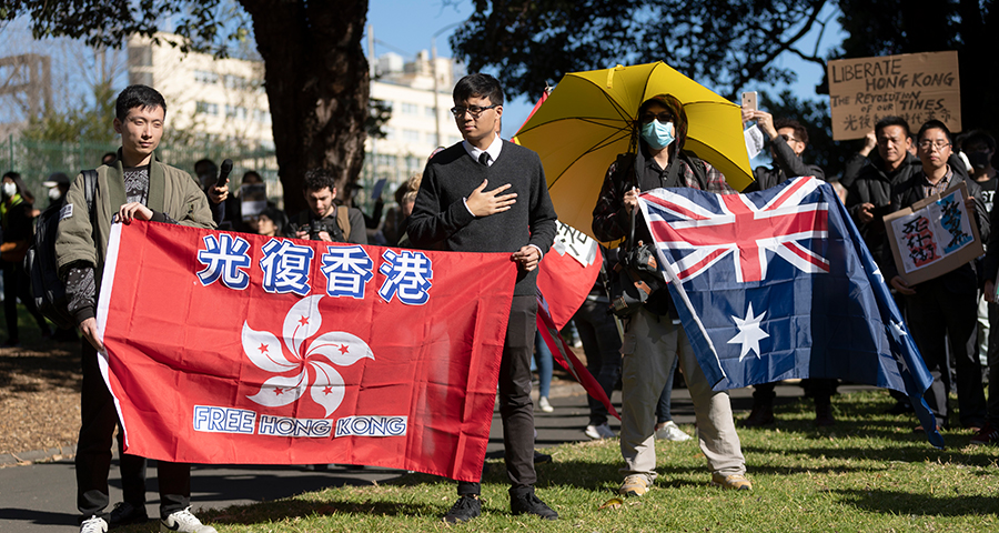 Hongkong-Australia-Protest