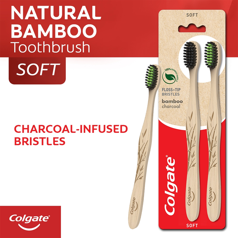 Colgate-Bamboo-แปรงสีฟัน
