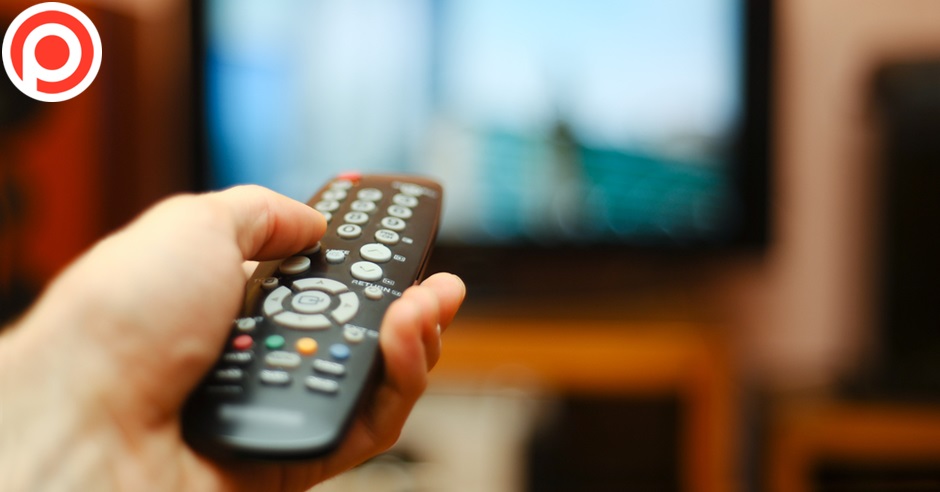 media Watching Tv ,And,Using,Remote,Controller
