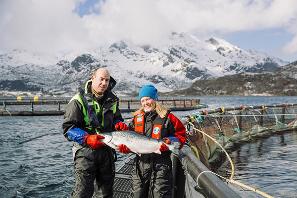 Lakseoppdrett.Foto: Marius Fiskum © Norges sjømatråd