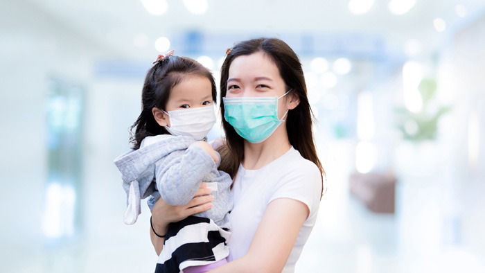 Blurred luxury hospital interior background