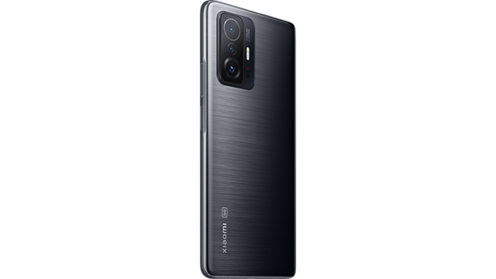 11T Pro black - back (left angle)