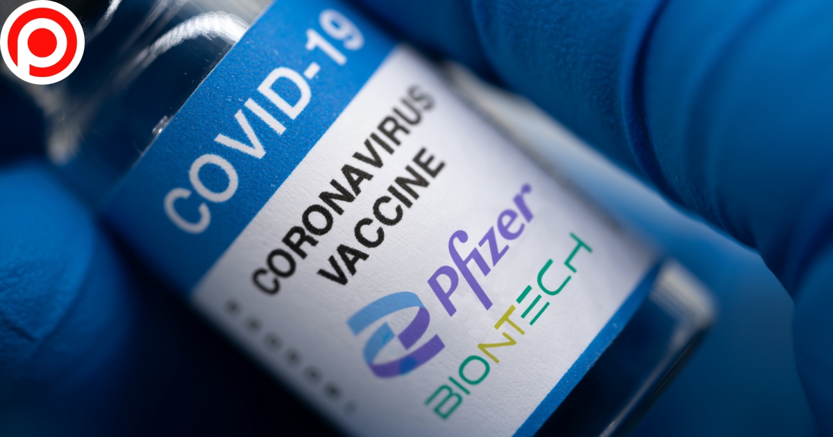 Covid-19,Vaccine,With,Pfizer,Logo.