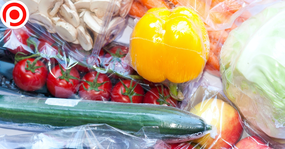 Fresh,Food,In,Plastic,Package.,Excessive,Plastic,Consumption.,Environment,Concept.