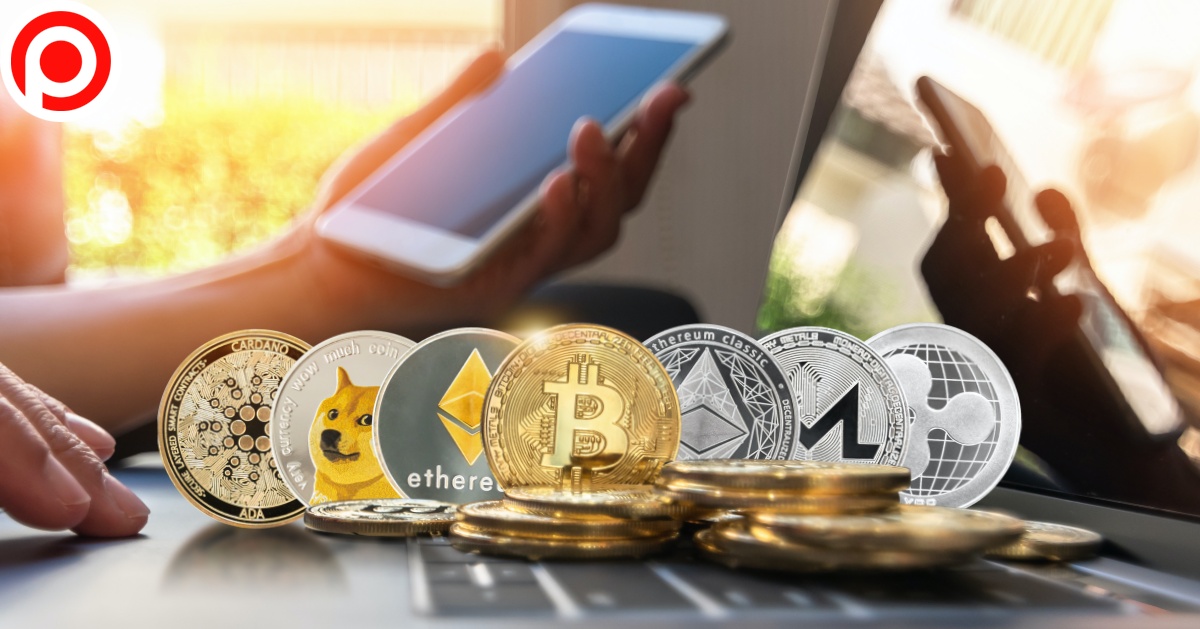 Cryptocurrency,Bitcoin,Btc,With,Eth,Ethereum,,Doge,Dogecoin,,Ada,Cardano,