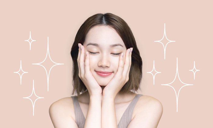 Beauty asian woman. Skincare concept.