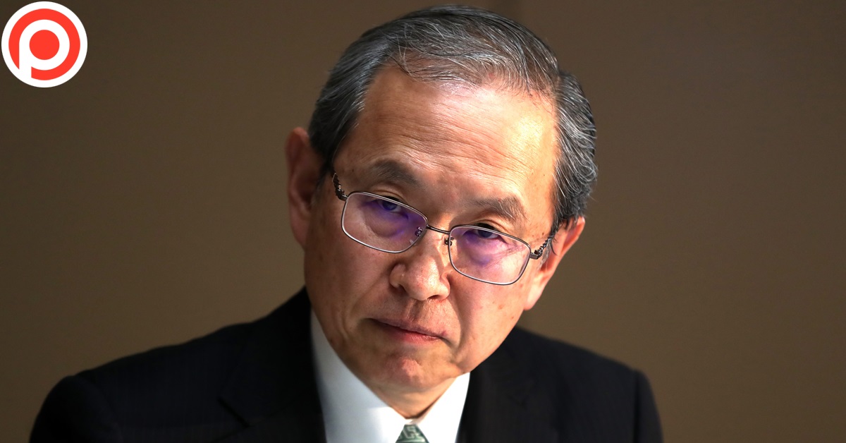 Le PDG de Toshiba Satoshi Tsunakawa