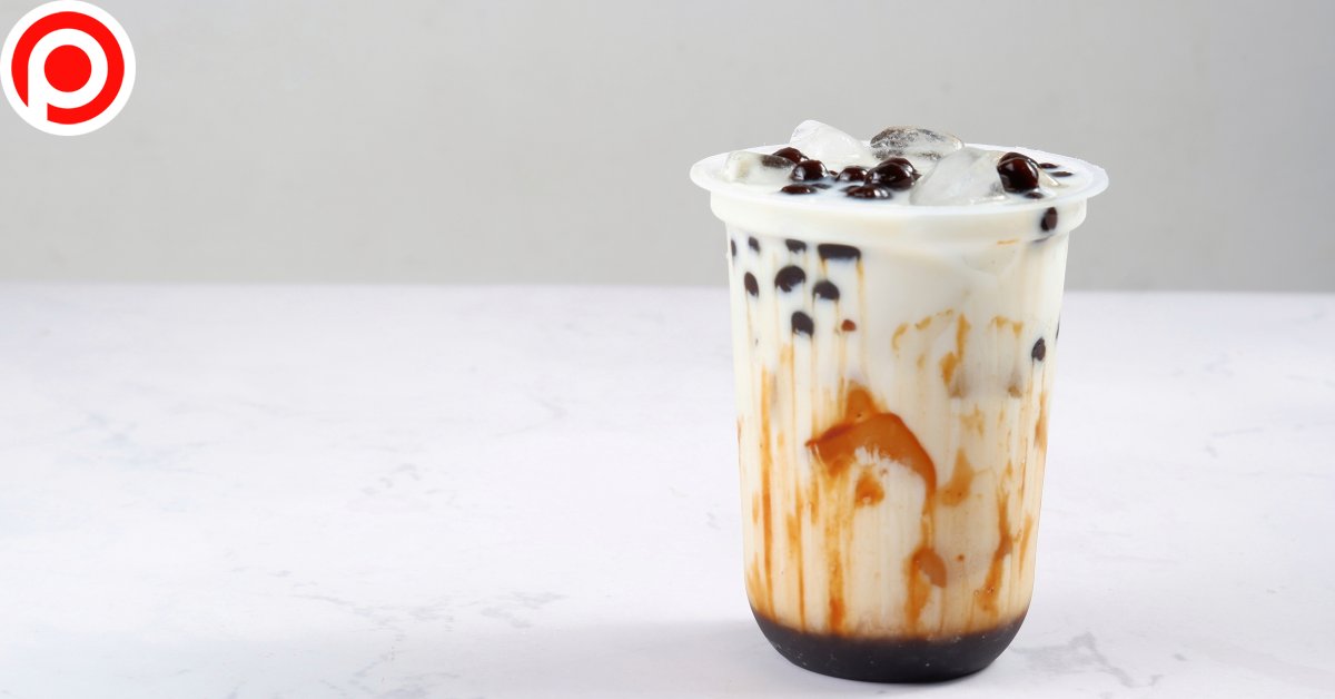 Boba,Milk,Tea,Or,Taiwan,Milk,Tea,With,Bubble,On