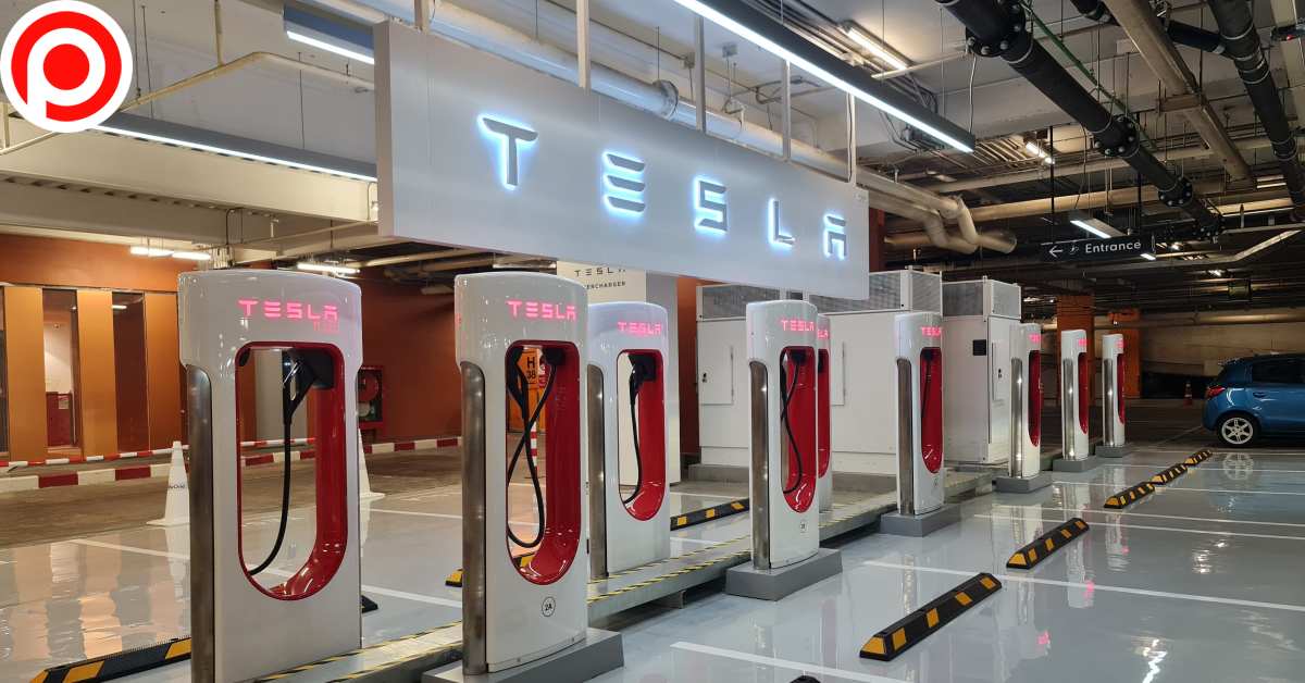 Tesla เทสล่า ชาร์จ รถยนต์ไฟฟ้า