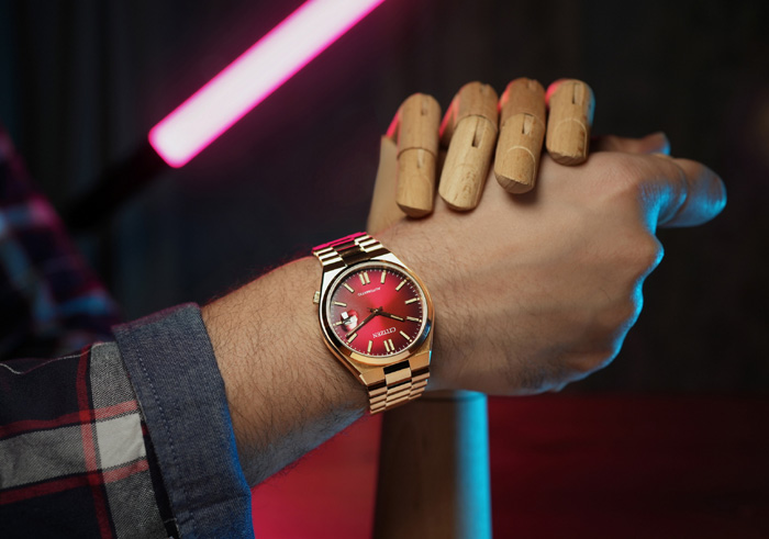 NJ015-Automatic-Tsuyosa-หน้าปัดสีแดง