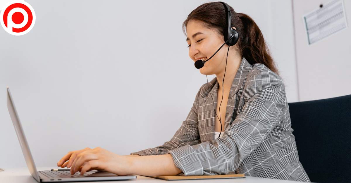 Woman Call Center