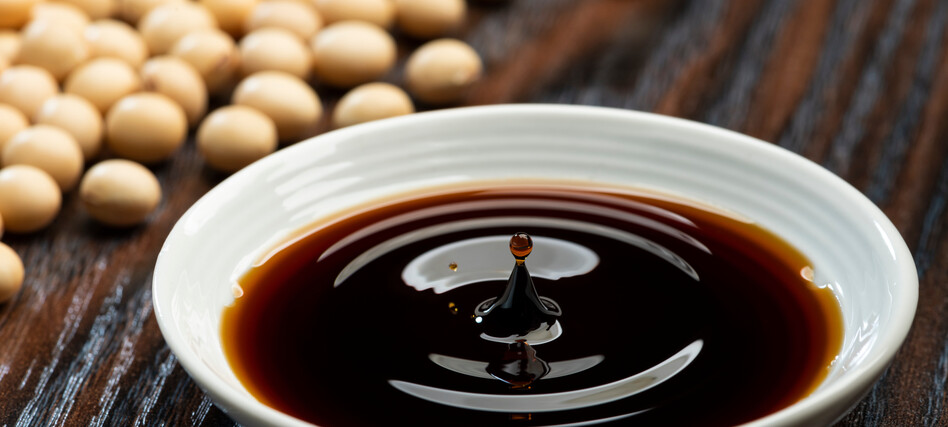 Pour,The,Soy,Sauce,Into,A,Small,Plate