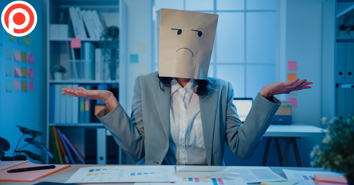 Young,Asian,Businesswoman,Sit,On,Desk,Wear,Draw,Sad,Mask