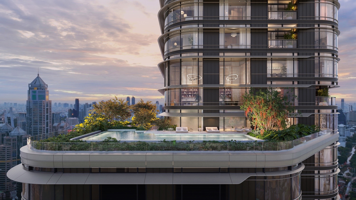Upper House Residences Bangkok
อาคารสูง 52 ชั้น มีเพียง 156 ยูนิต 2.The Wireless Residences by Upper House